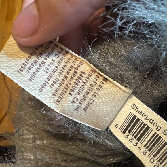 Folkmanis Sheepdog Stage Puppet Realistic Fluffy Design - Picture 4 of 6